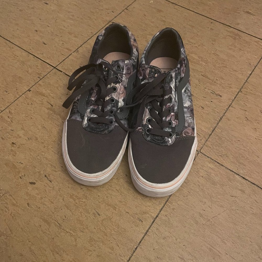 Floral Low Top Vans